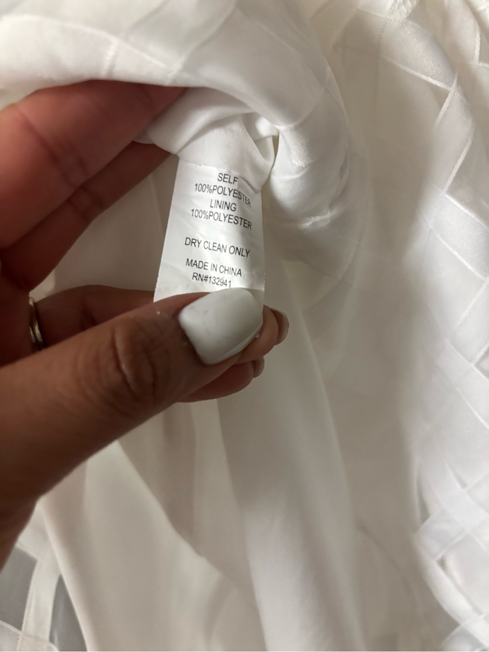Amanda Uprichard Russo White Checkered Baby Doll Mini Dress - Picture 9 of 11